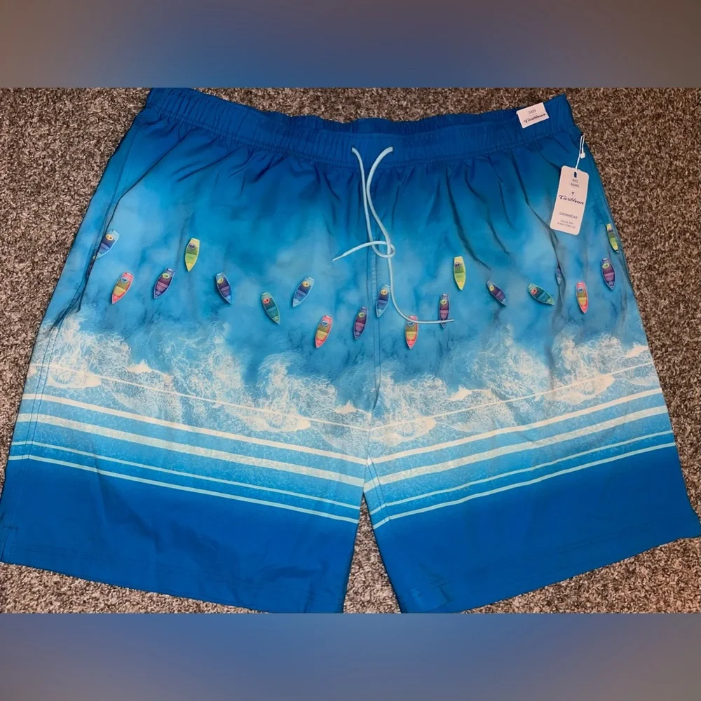 Caribbean Swim Trunks Men’s Size 3XB‎ Bundle Of 2 NWT